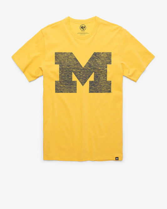 MICHIGAN WOLVERINES PREMIER '47 FRANKLIN TEE GOLDFINCH