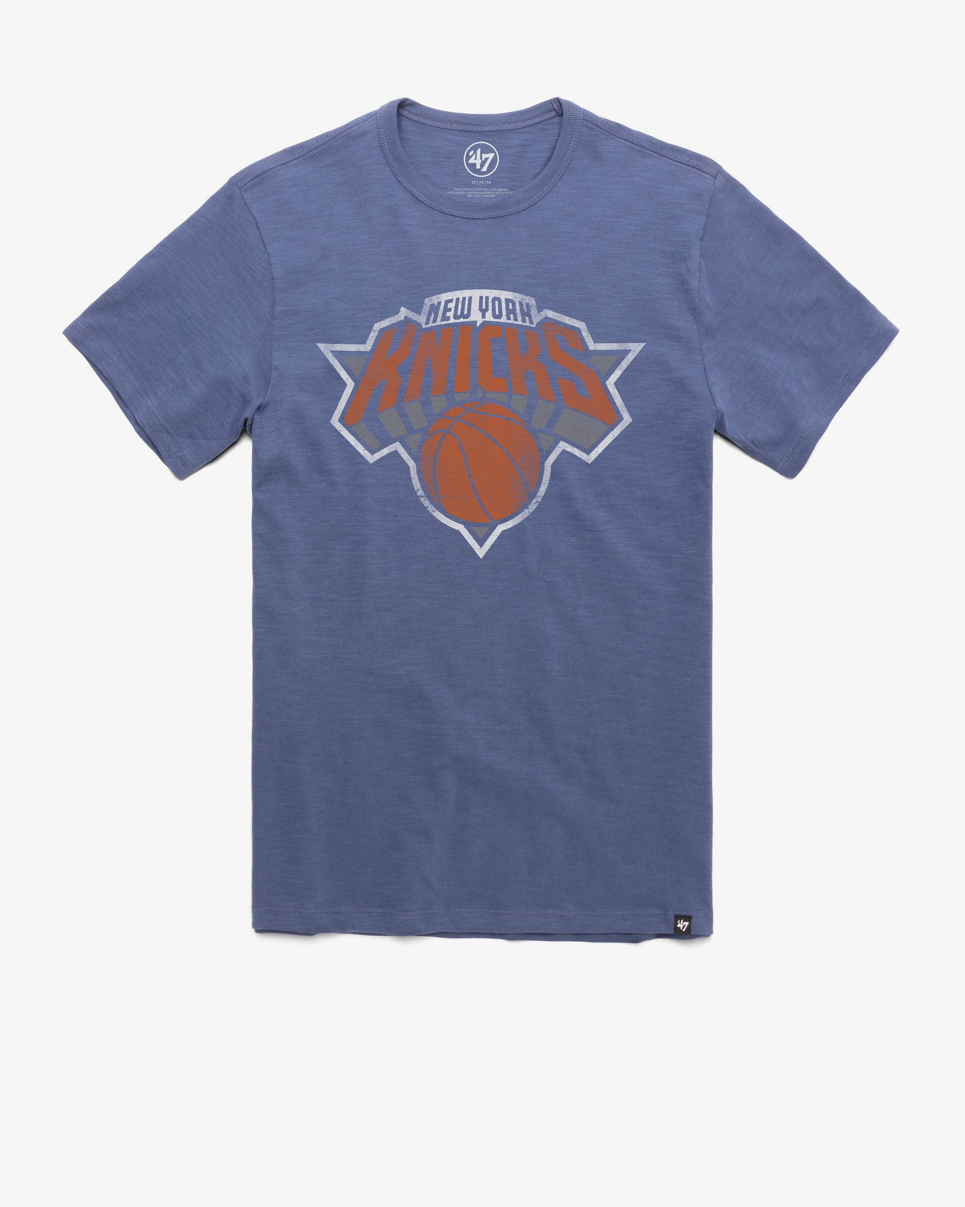 NEW YORK KNICKS GRIT '47 SCRUM TEE BLEACHER BLUE