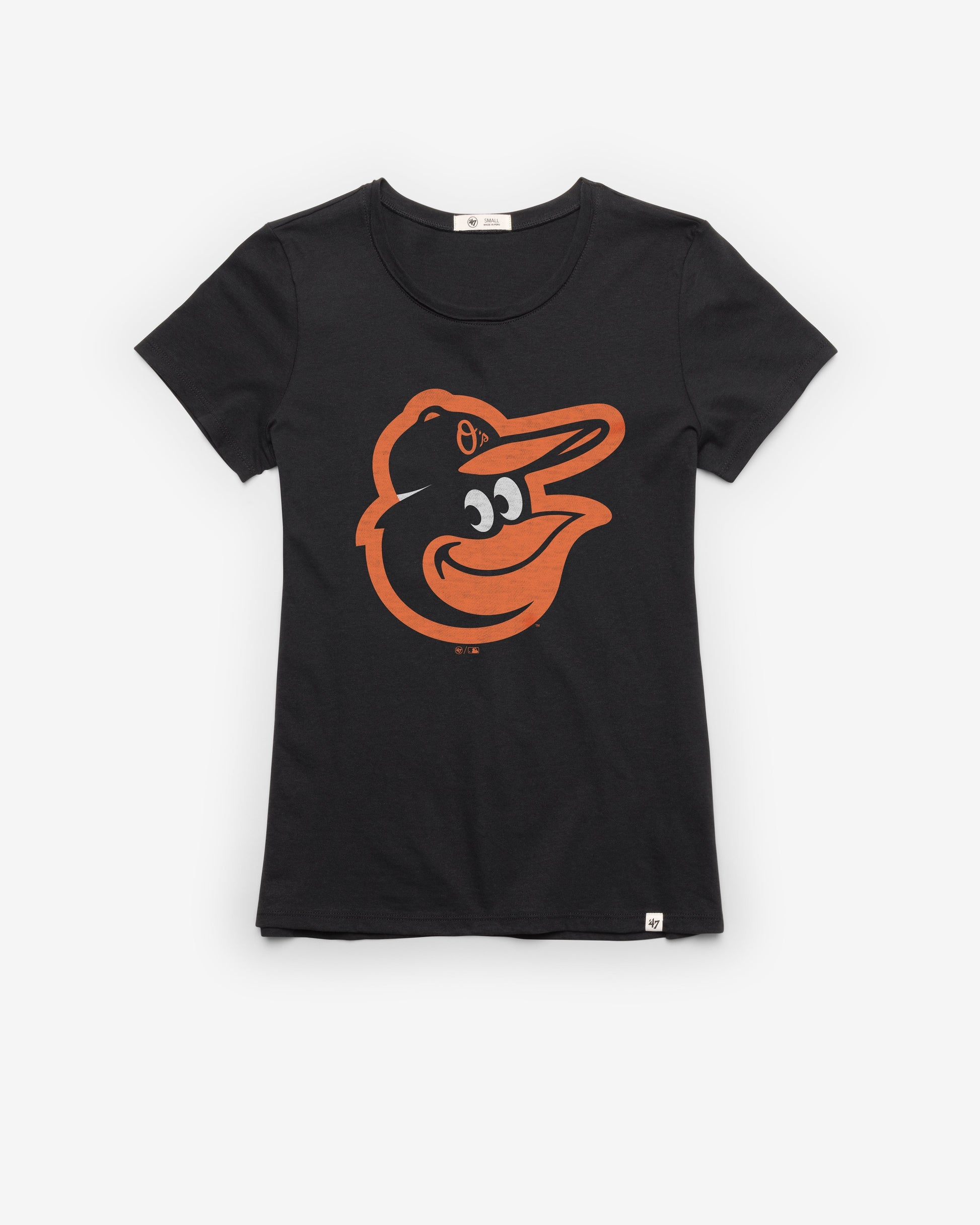 BALTIMORE ORIOLES PREMIER '47 FRANKIE TEE WOMENS FLINT BLACK
