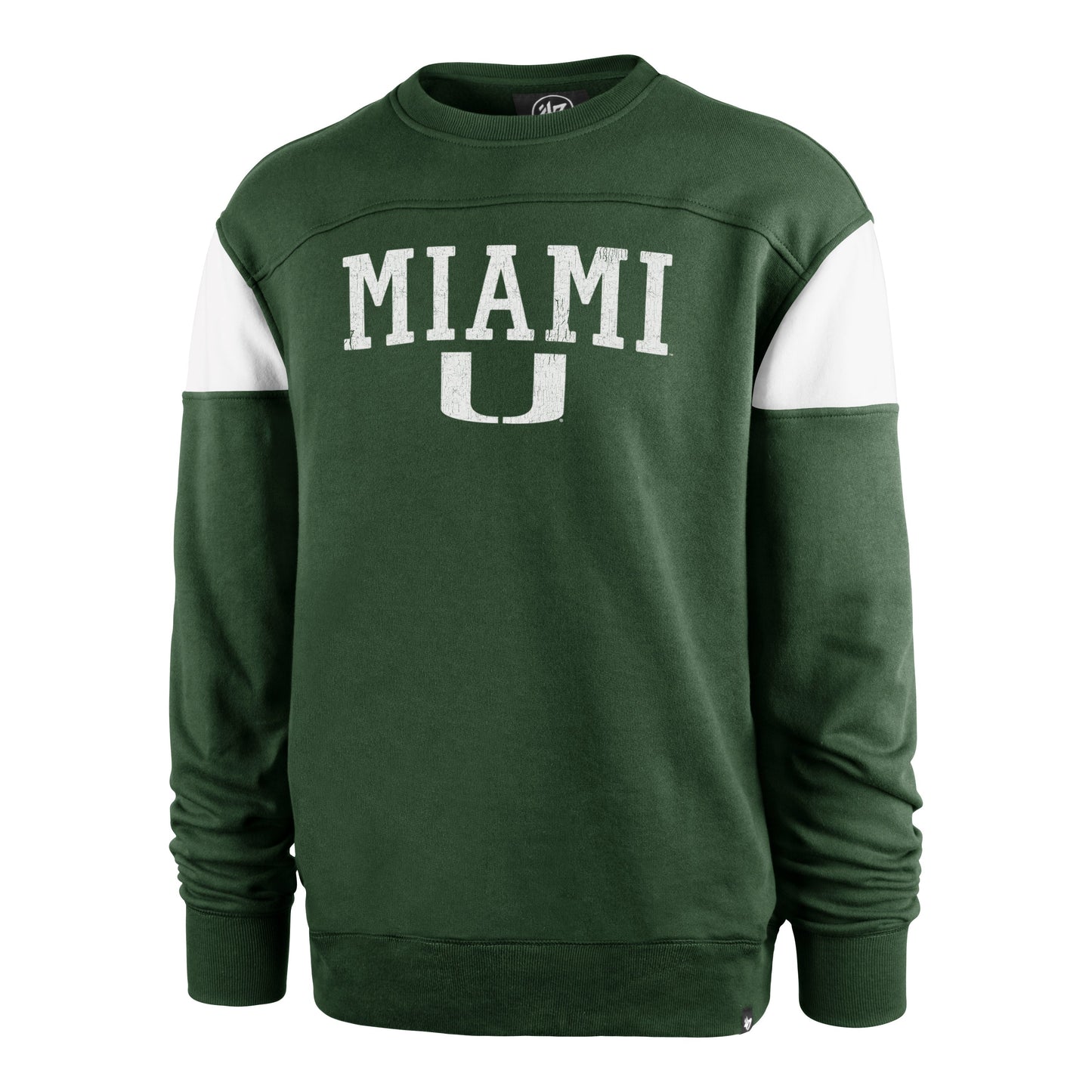 MIAMI HURRICANES GROUNDBREAK '47 ONSET CREW ELM GREEN