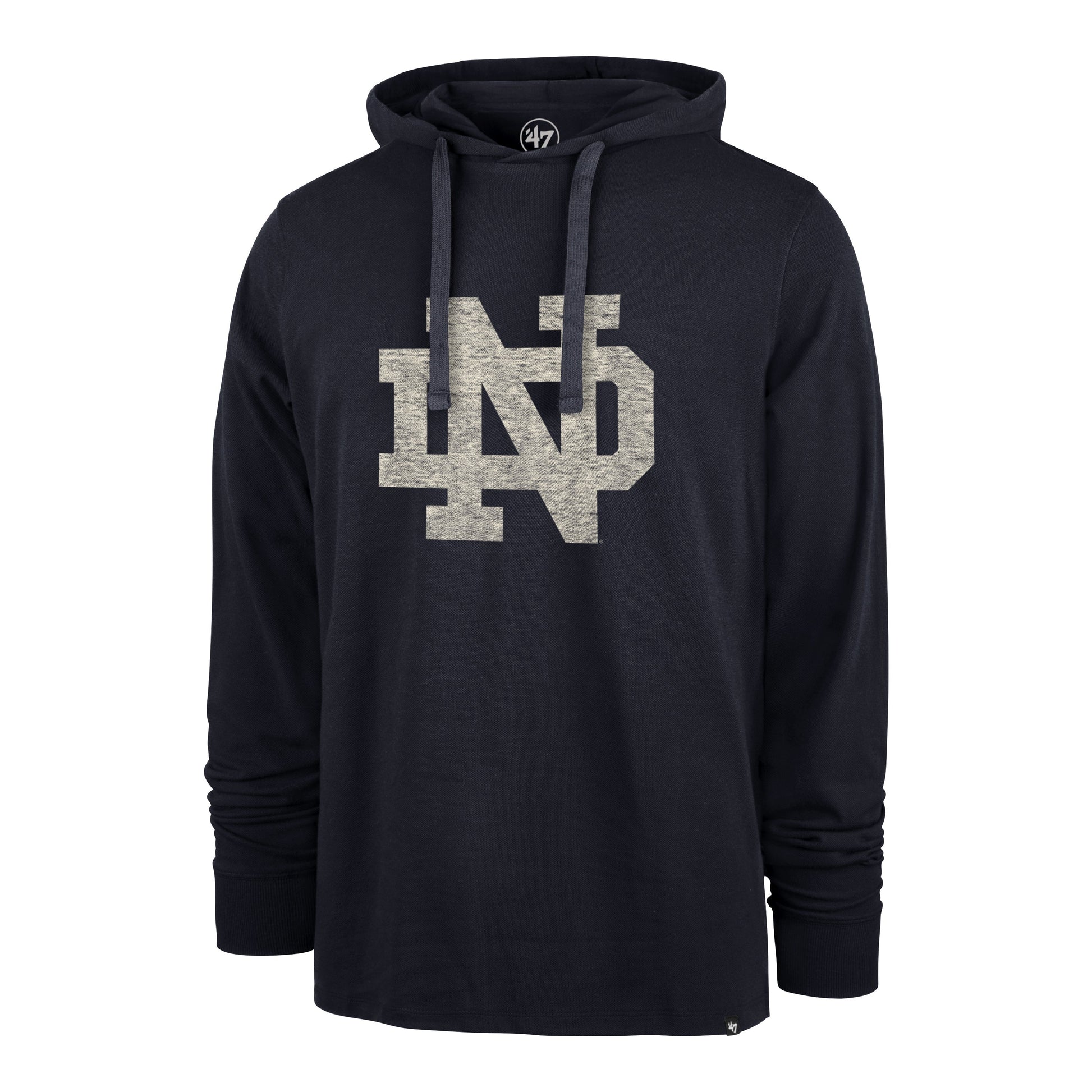 NOTRE DAME FIGHTING IRISH PREMIER '47 ASHBY PIQUE HOOD ATLAS BLUE