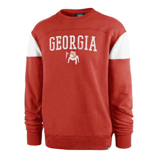 GEORGIA BULLDOGS VINTAGE GROUNDBREAK '47 ONSET CREW RACER RED