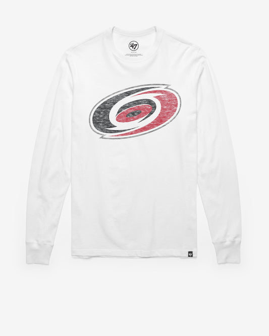 CAROLINA HURRICANES PREMIER '47 FRANKLIN LONG SLEEVE TEE WHITE WASH