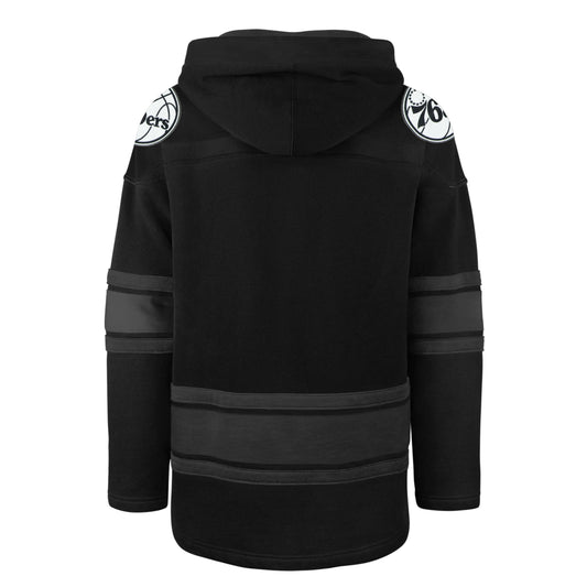 PHILADELPHIA 76ERS ANTHRACITE SUPERIOR '47 LACER HOOD JET BLACK