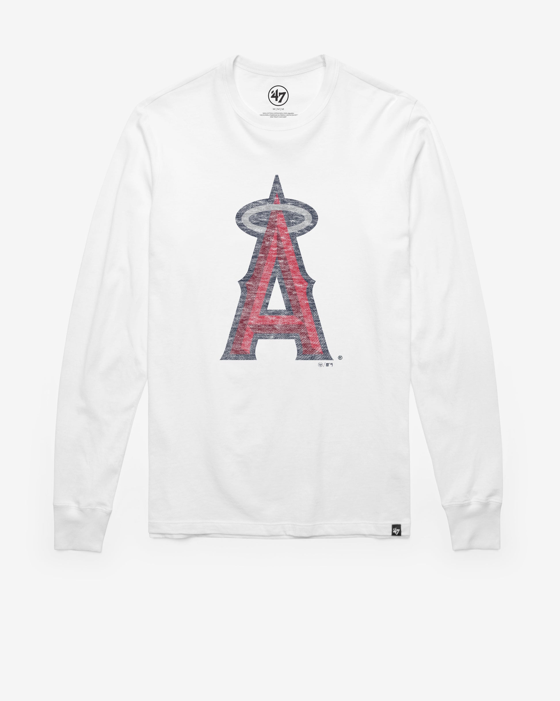 LOS ANGELES ANGELS PREMIER '47 FRANKLIN LONG SLEEVE TEE WHITE WASH