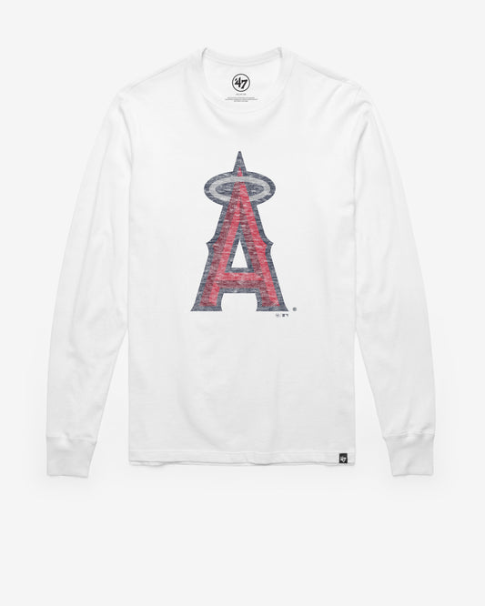 LOS ANGELES ANGELS PREMIER '47 FRANKLIN LONG SLEEVE TEE WHITE WASH