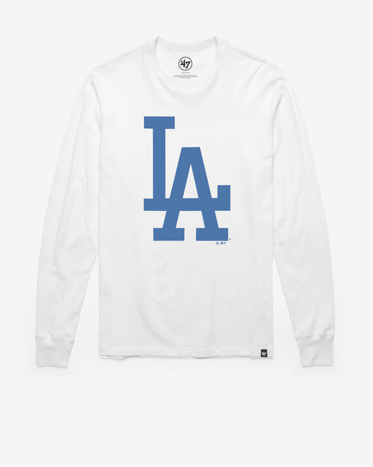 LOS ANGELES DODGERS PREMIER '47 FRANKLIN LONG SLEEVE TEE WHITE WASH