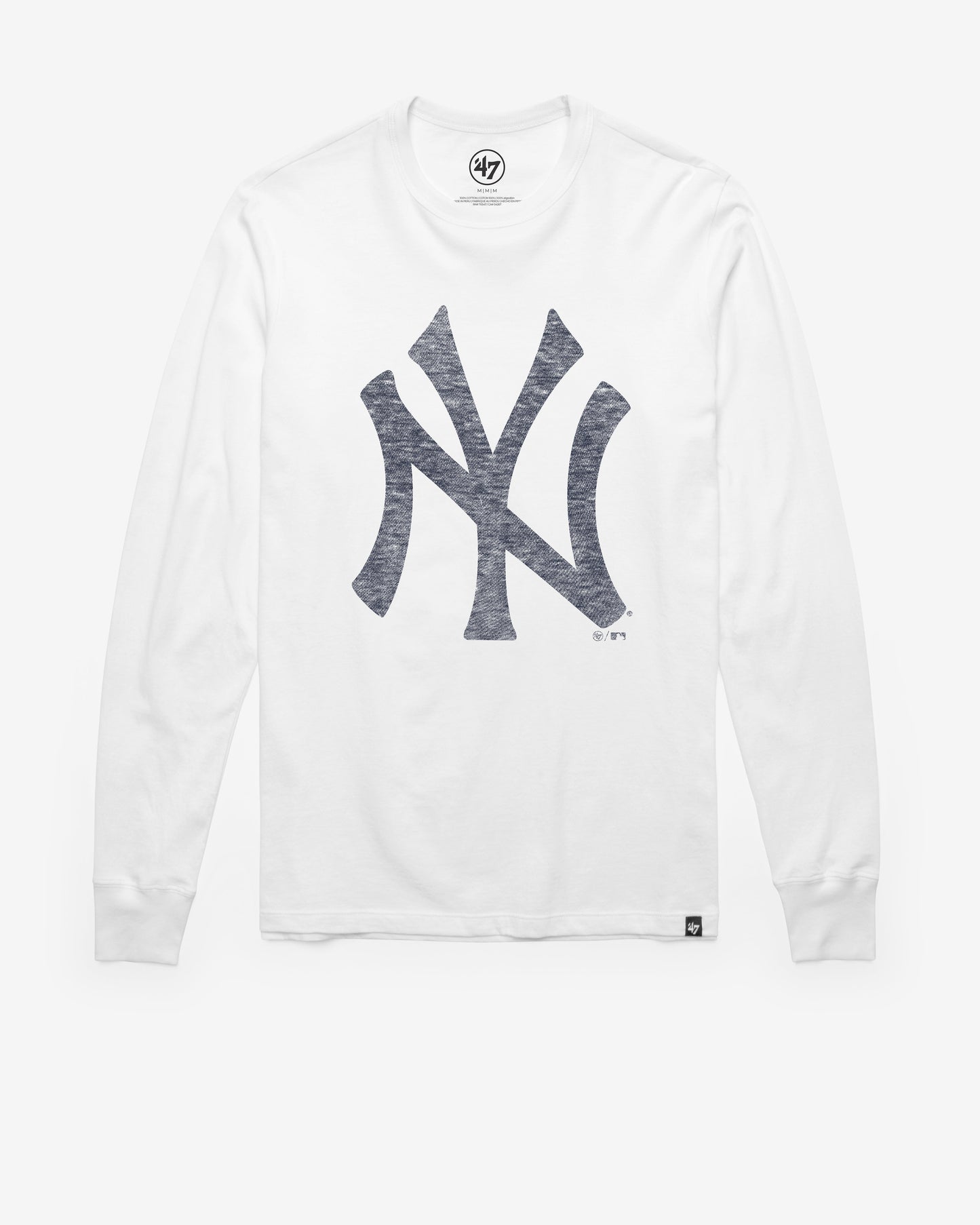 NEW YORK YANKEES PREMIER '47 FRANKLIN LONG SLEEVE TEE WHITE WASH