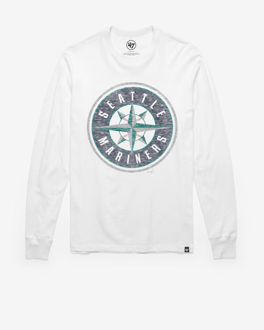 SEATTLE MARINERS PREMIER '47 FRANKLIN LONG SLEEVE TEE WHITE WASH