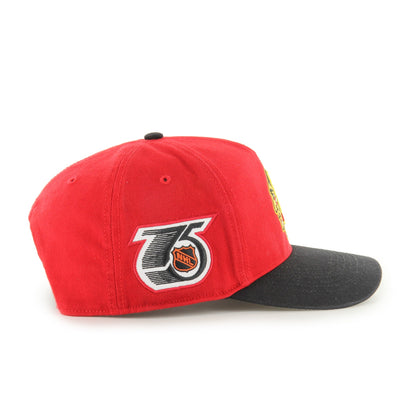 CHICAGO BLACKHAWKS VINTAGE RETRO FREEZE '47 HITCH RED