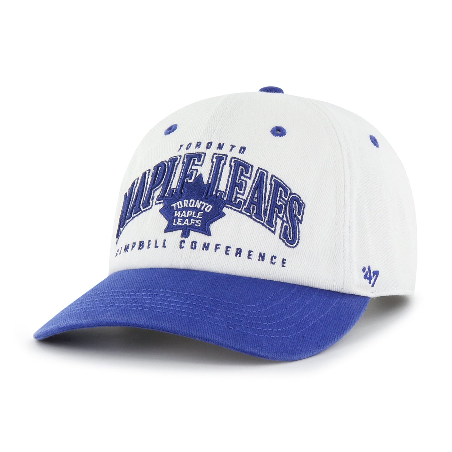TORONTO MAPLE LEAFS VINTAGE RETRO FREEZE '47 CLEAN UP MF MID FIT RAW WHITE