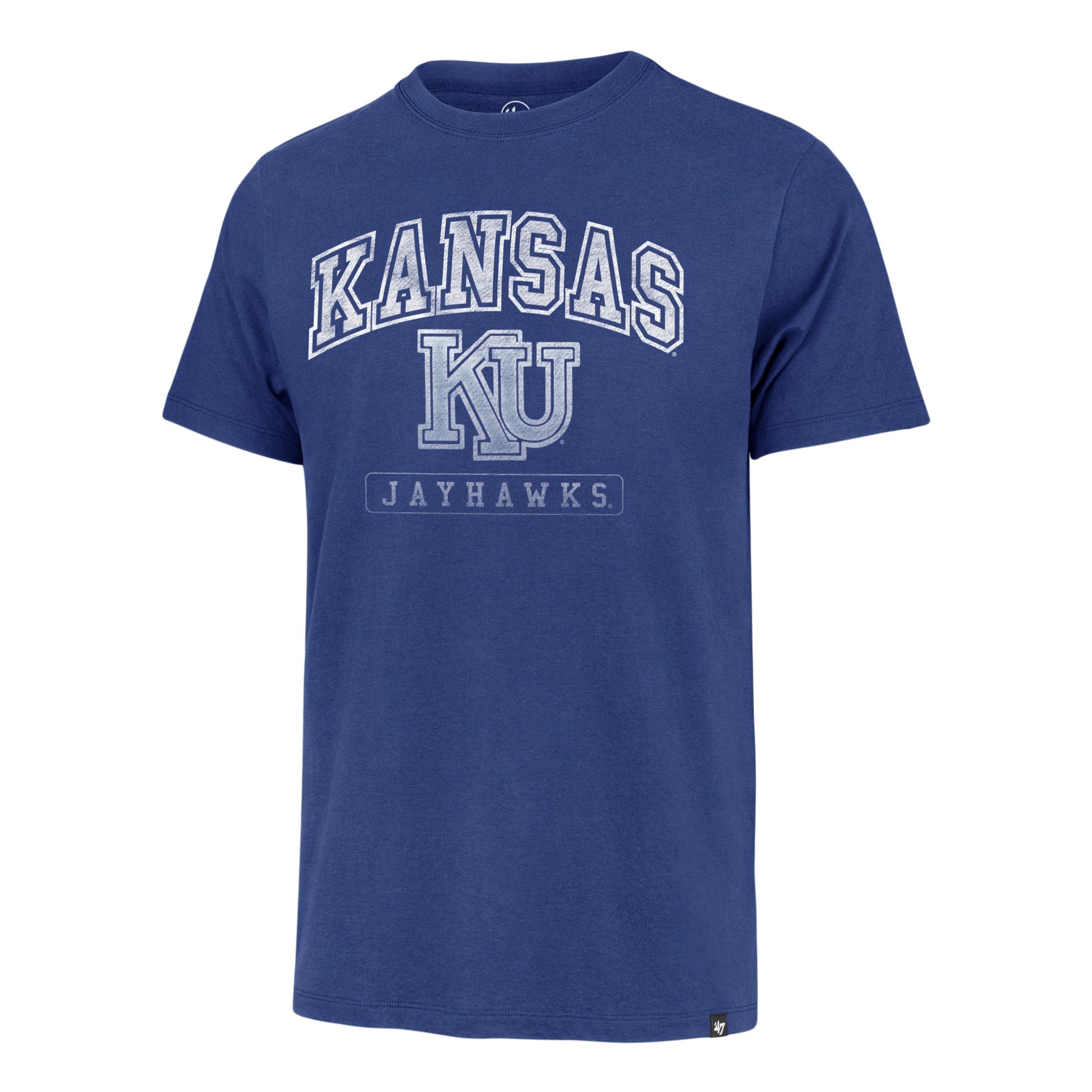 KANSAS JAYHAWKS VINTAGE MONO TONE '47 FRANKLIN TEE JETTY BLUE