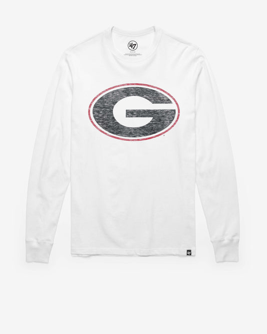 GEORGIA BULLDOGS PREMIER '47 FRANKLIN LONG SLEEVE TEE WHITE WASH