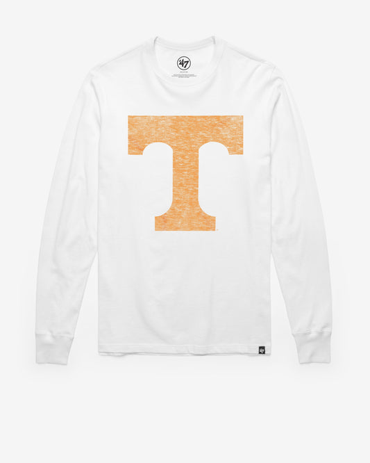 TENNESSEE VOLUNTEERS PREMIER '47 FRANKLIN LONG SLEEVE TEE WHITE WASH