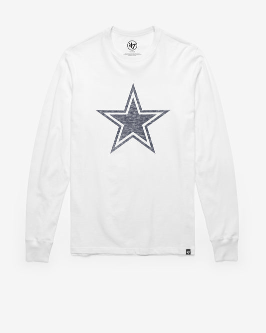 DALLAS COWBOYS PREMIER '47 FRANKLIN LONG SLEEVE TEE WHITE WASH