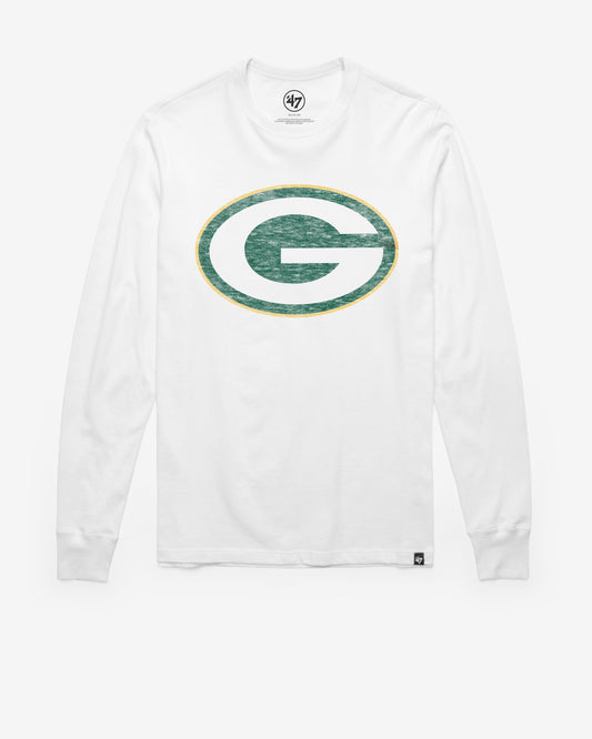 GREEN BAY PACKERS PREMIER '47 FRANKLIN LONG SLEEVE TEE WHITE WASH