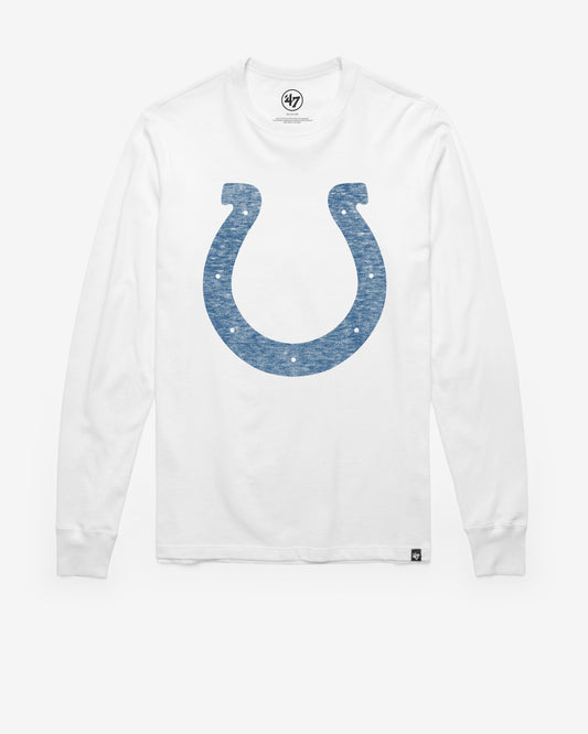 INDIANAPOLIS COLTS PREMIER '47 FRANKLIN LONG SLEEVE TEE WHITE WASH