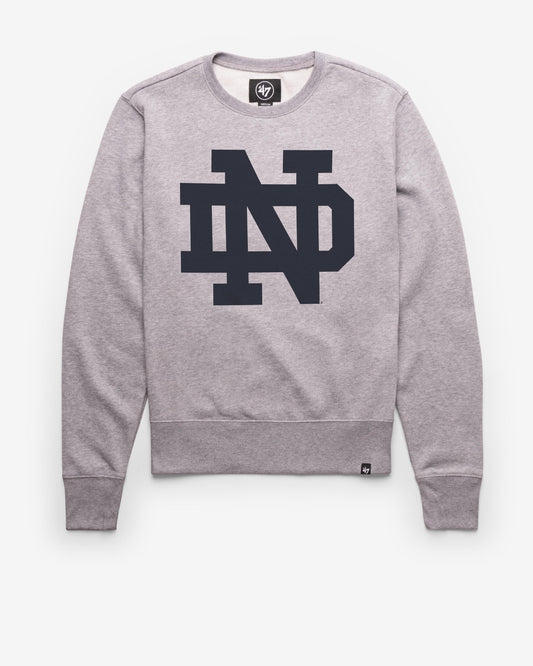 NOTRE DAME STANDALON IMPRINT '47 HEADLINE CREW SLATE GREY