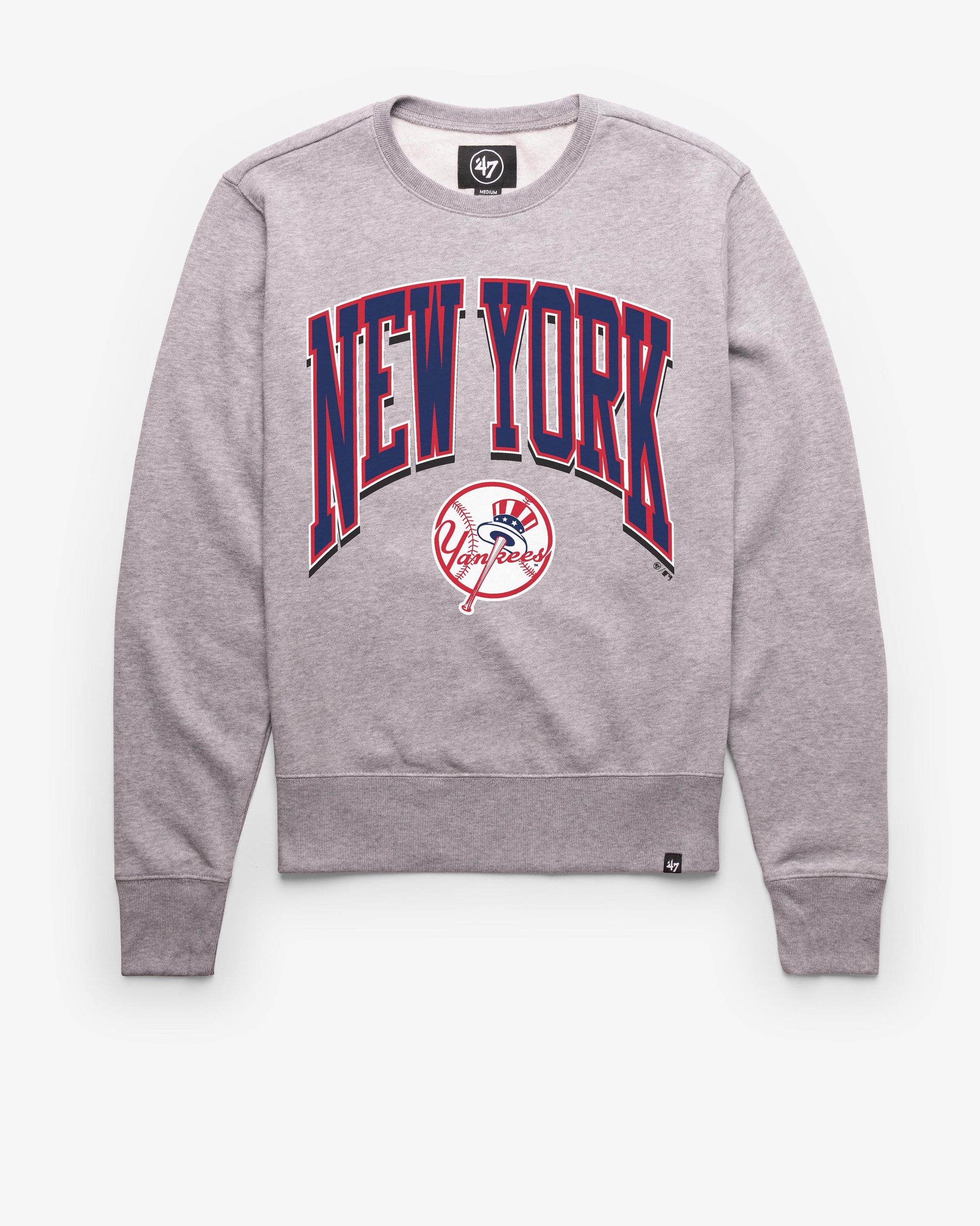NEW YORK YANKEES COOPERSTOWN WALK TALL '47 HEADLINE CREW SLATE GREY