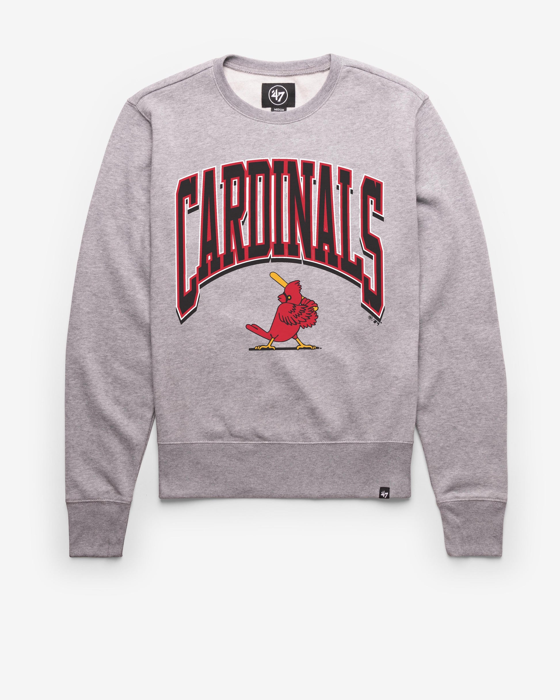 ST. LOUIS CARDINALS COOPERSTOWN WALK TALL '47 HEADLINE CREW SLATE GREY