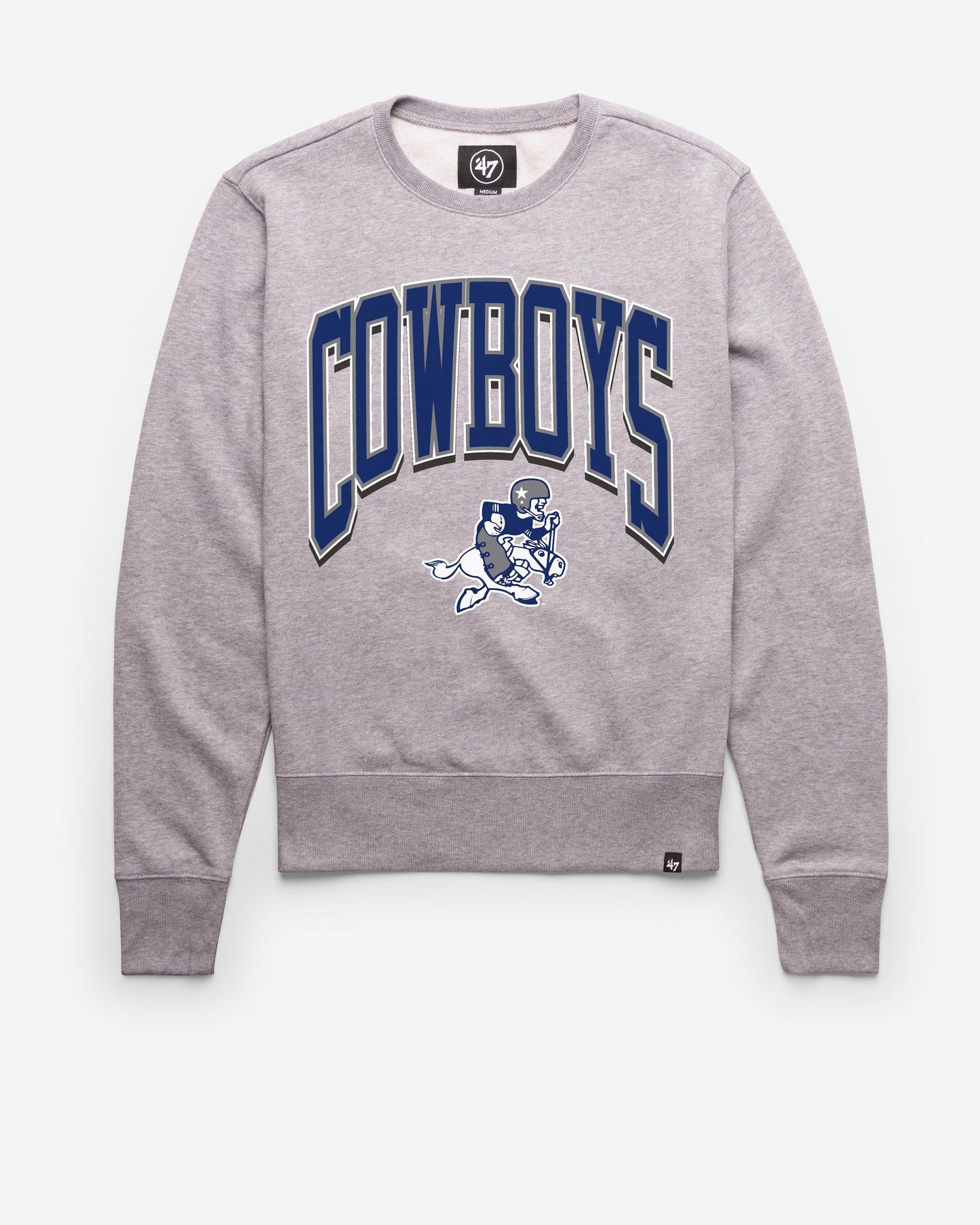 DALLAS COWBOYS HISTORIC WALK TALL '47 HEADLINE CREW SLATE GREY