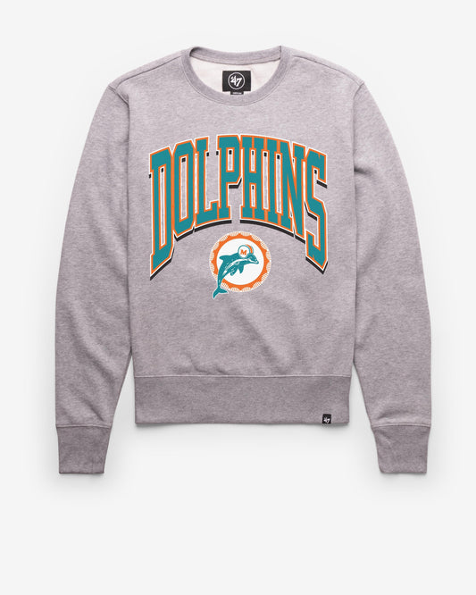 MIAMI DOLPHINS HISTORIC WALK TALL '47 HEADLINE CREW SLATE GREY