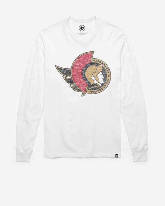 OTTAWA SENATORS PREMIER '47 FRANKLIN LONG SLEEVE TEE WHITE WASH