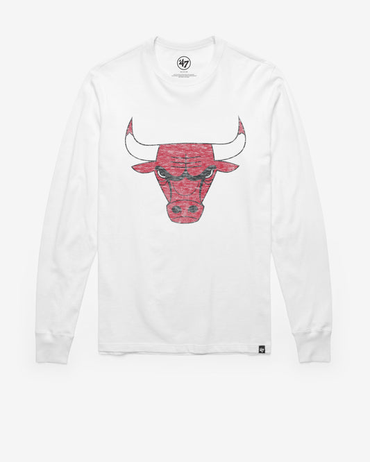 CHICAGO BULLS PREMIER '47 FRANKLIN LONG SLEEVE TEE WHITE WASH