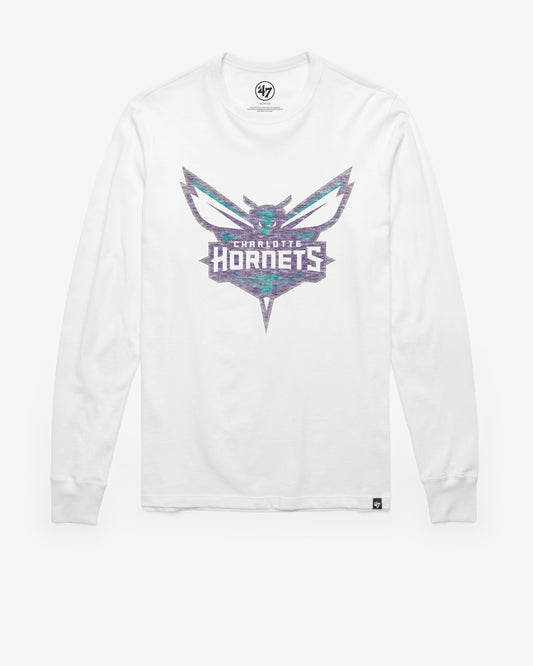 CHARLOTTE HORNETS PREMIER '47 FRANKLIN LONG SLEEVE TEE WHITE WASH