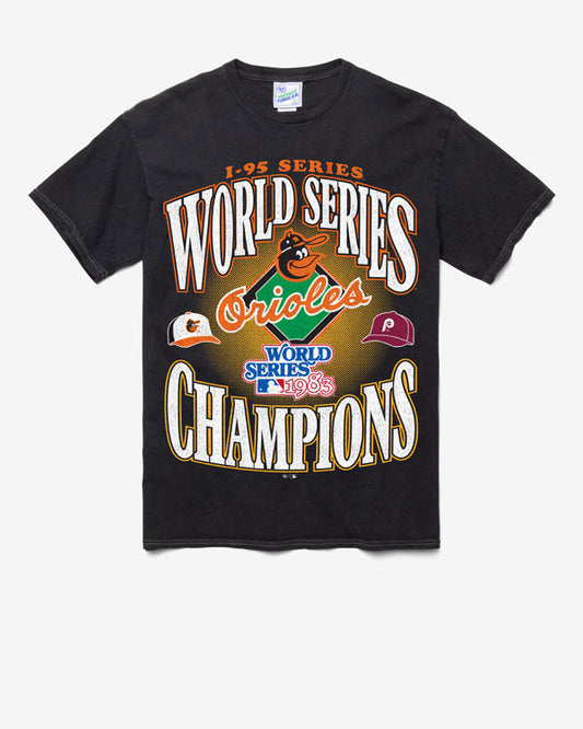 BALTIMORE ORIOLES COOPERSTOWN WORLD SERIES LOCKER VINTAGE '47 TUBULAR TEE DT BLACK