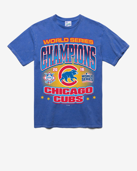 CHICAGO CUBS COOPERSTOWN WORLD SERIES LOCKER VINTAGE '47 TUBULAR TEE DT CALI BLUE