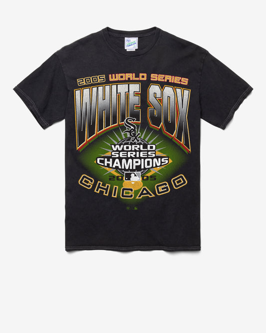 CHICAGO WHITE SOX COOPERSTOWN WORLD SERIES LOCKER '47 VINTAGE TUBULAR TEE DT BLACK