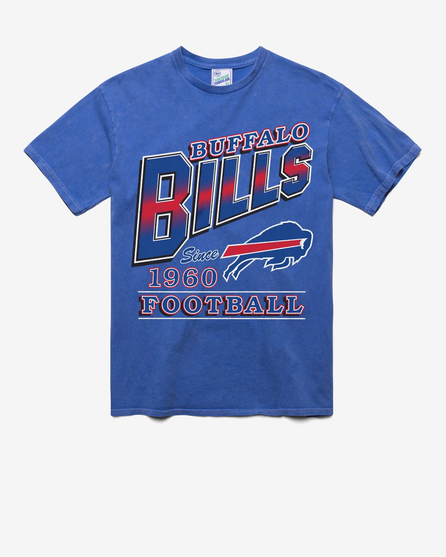 BUFFALO BILLS LOCKER '47 VINTAGE TUBULAR TEE DT CALI BLUE