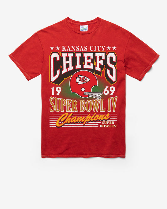 KANSAS CITY CHIEFS SB GRIDIRON LOCKER '47 VINTAGE TUBULAR TEE DT RED