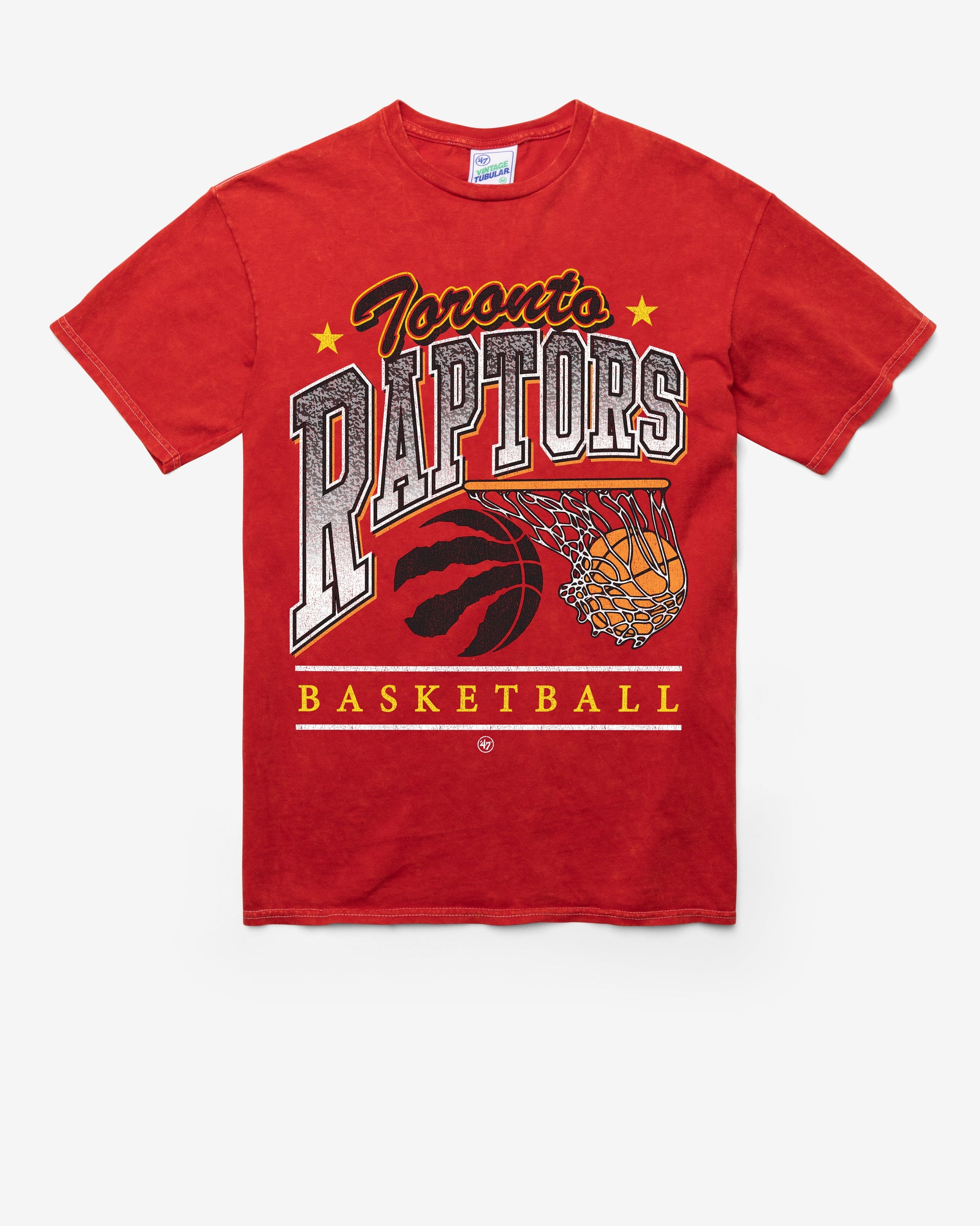 TORONTO RAPTORS LOCKER '47 TUBULAR TEE DT RED