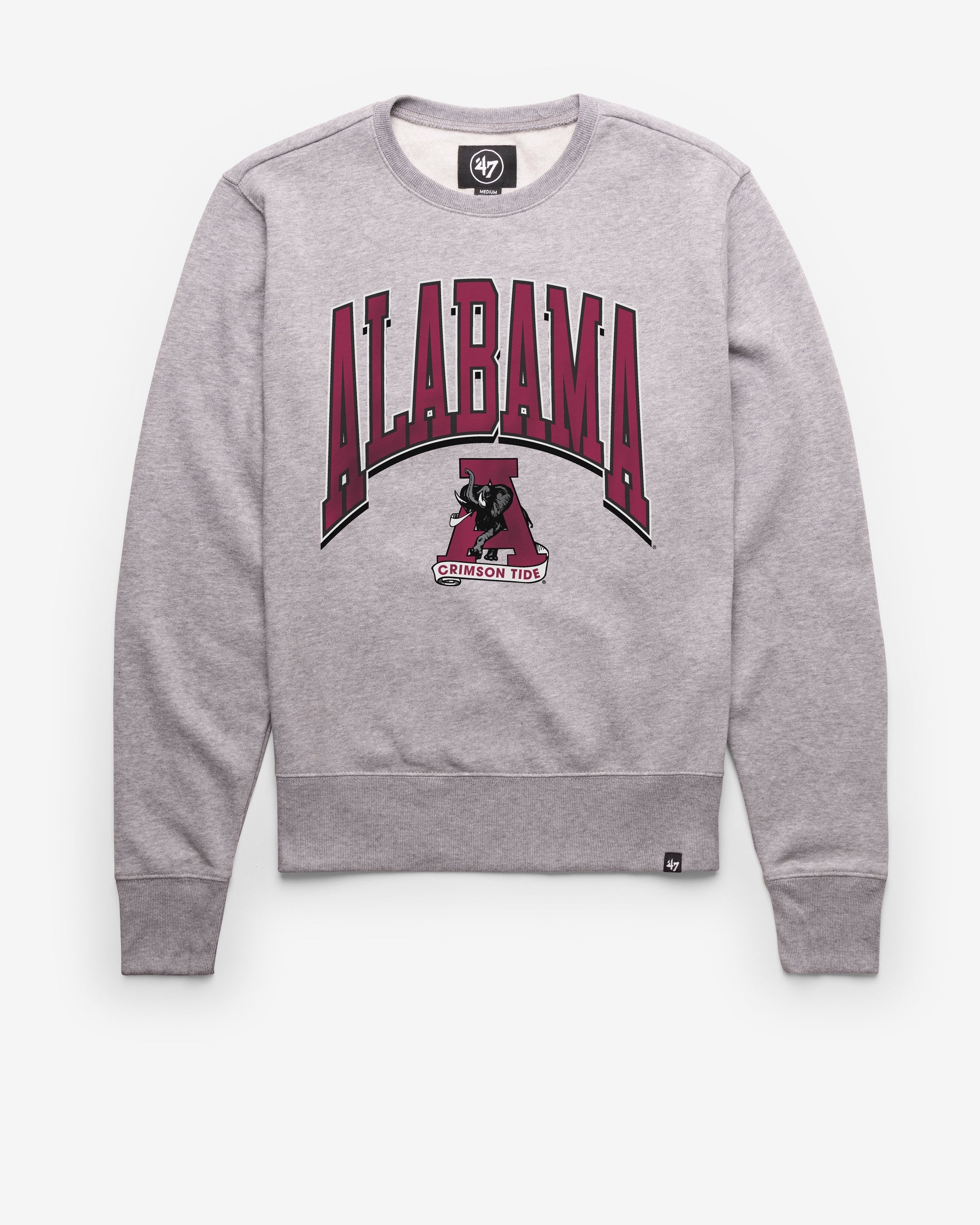 ALABAMA CRIMSON TIDE VINTAGE WALK TALL '47 HEADLINE CREW SLATE GREY