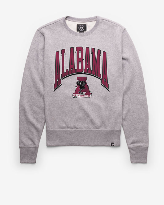 ALABAMA CRIMSON TIDE VINTAGE WALK TALL '47 HEADLINE CREW SLATE GREY