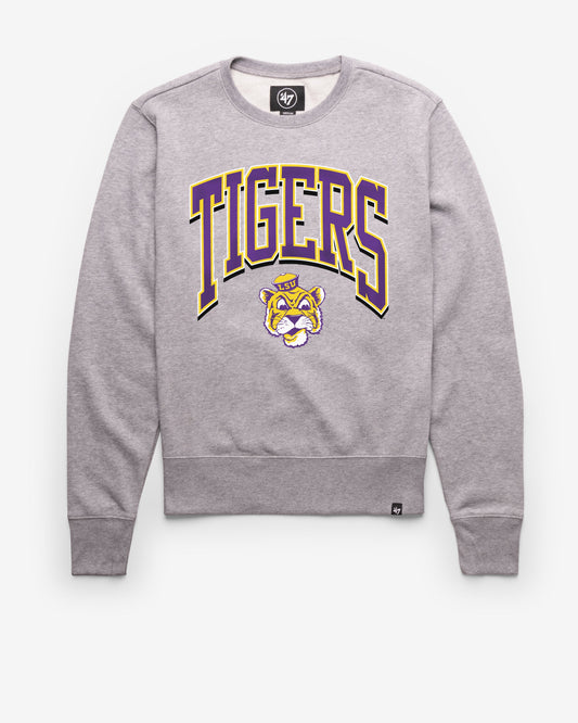 LOUISIANA STATE TIGERS LSU VINTAGE WALK TALL '47 HEADLINE CREW SLATE GREY