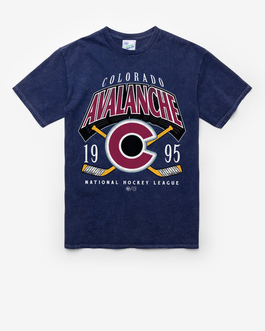 COLORADO AVALANCHE LOCKER VINTAGE '47 TUBULAR TEE DT NAVY