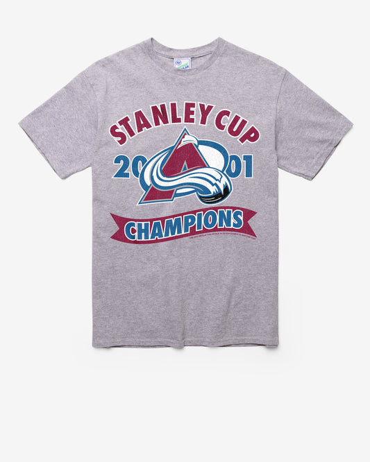 COLORADO AVALANCHE VINTAGE STANLEY LOCKER VINTAGE '47 TUBULAR TEE DT ATHLETIC HEATHER