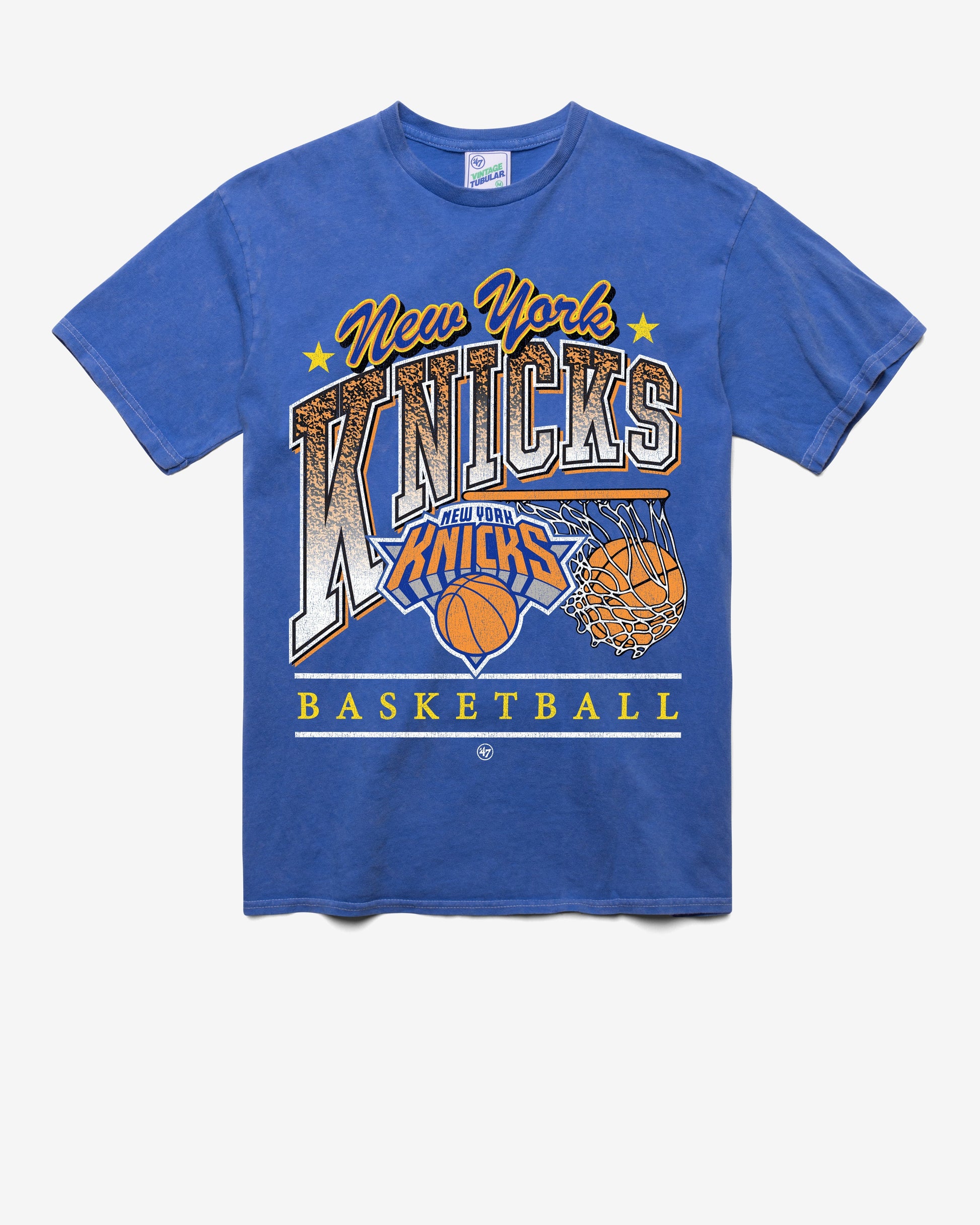 NEW YORK KNICKS LOCKER '47 TUBULAR TEE DT CALI BLUE