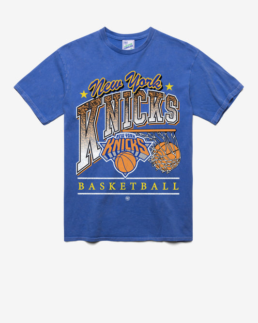NEW YORK KNICKS LOCKER '47 TUBULAR TEE DT CALI BLUE