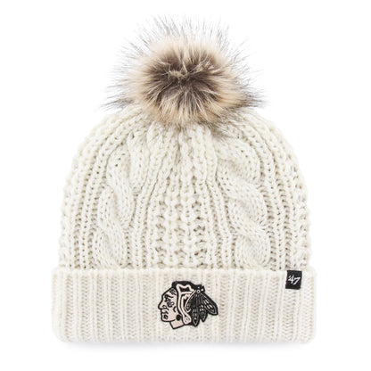CHICAGO BLACKHAWKS MEEKO '47 CUFF KNIT WOMENS WHITE