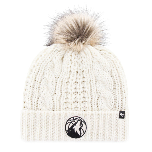 MINNESOTA TIMBERWOLVES MEEKO '47 CUFF KNIT WOMENS WHITE