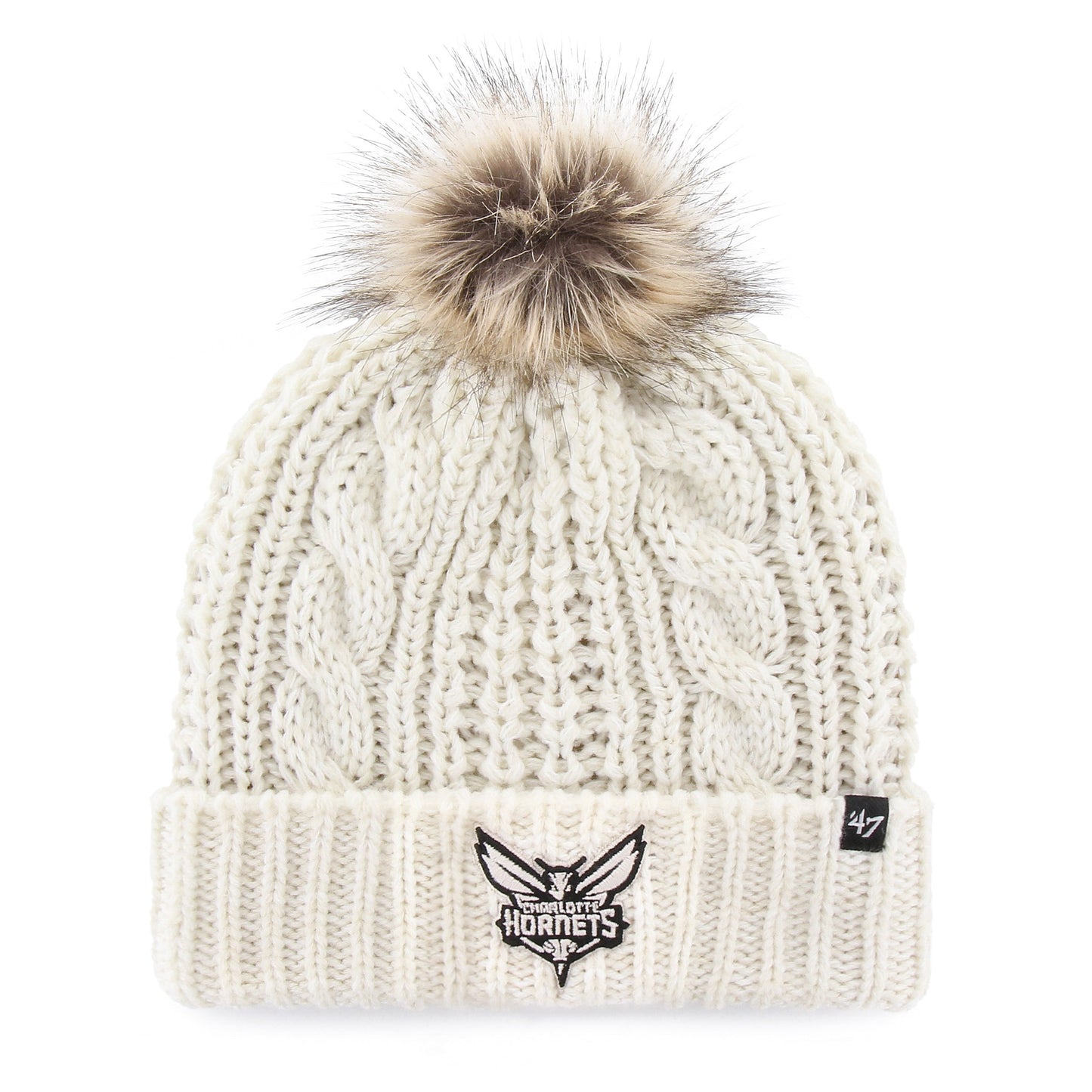 CHARLOTTE HORNETS MEEKO '47 CUFF KNIT WOMENS WHITE