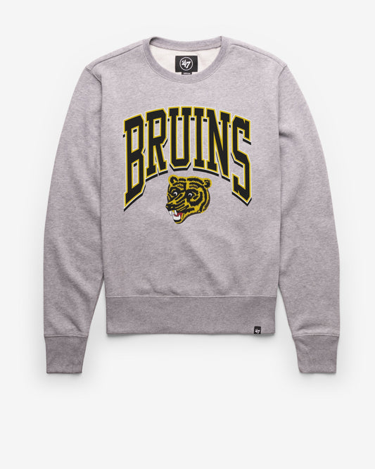 BOSTON BRUINS VINTAGE WALK TALL '47 HEADLINE CREW SLATE GREY