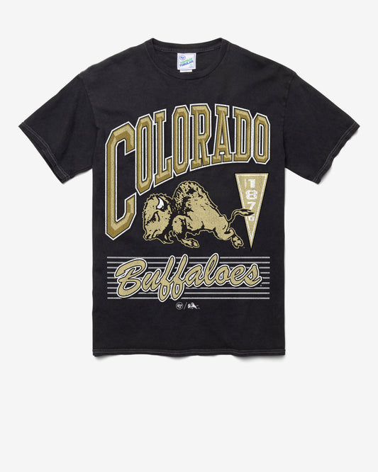 COLORADO BUFFALOES LOCKER VINTAGE '47 TUBULAR TEE DT BLACK