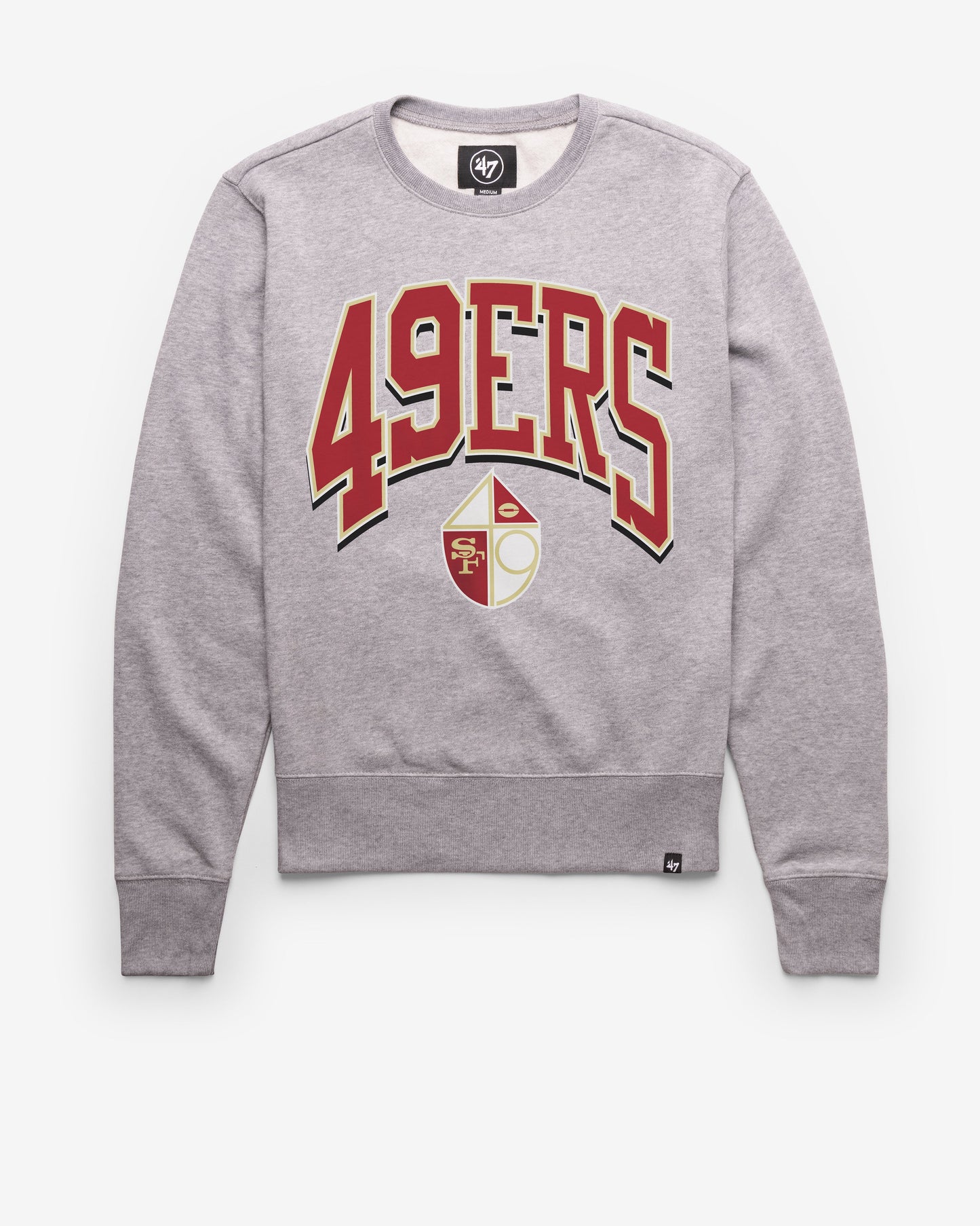SAN FRANCISCO 49ERS HISTORIC WALK TALL '47 HEADLINE CREW SLATE GREY