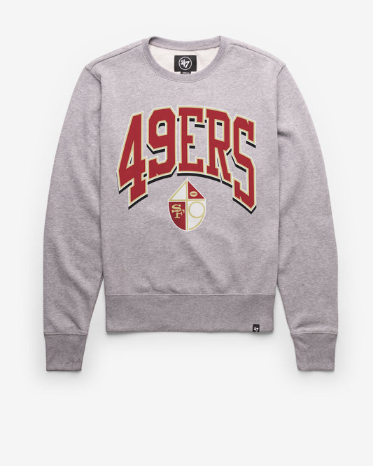 SAN FRANCISCO 49ERS HISTORIC WALK TALL '47 HEADLINE CREW SLATE GREY