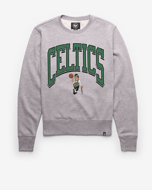 BOSTON CELTICS WALK TALL '47 HEADLINE CREW SLATE GREY